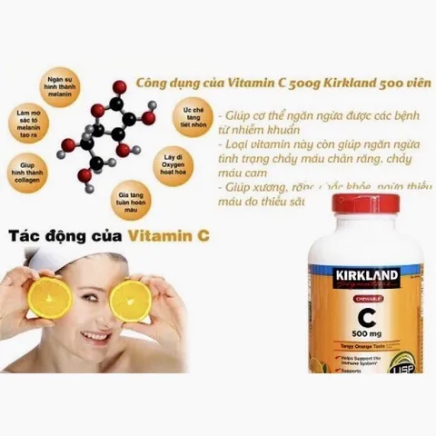 Kẹo ngậm Vitamin C Kirkland 500mg 389242