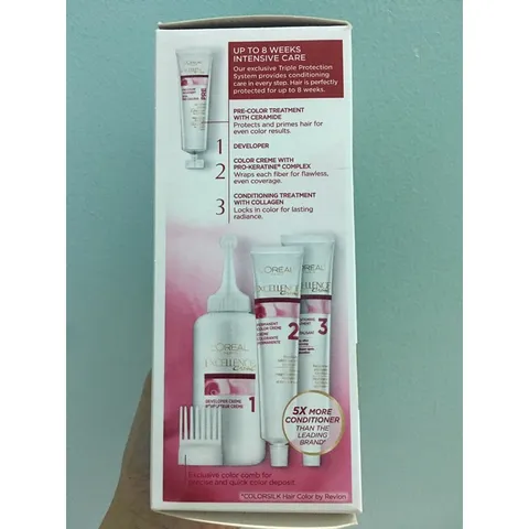 Nhuộm tóc phủ bạc nano Nâu đậm (màu 4A) L’oreal excellence Cream nội địa Mỹ 389255