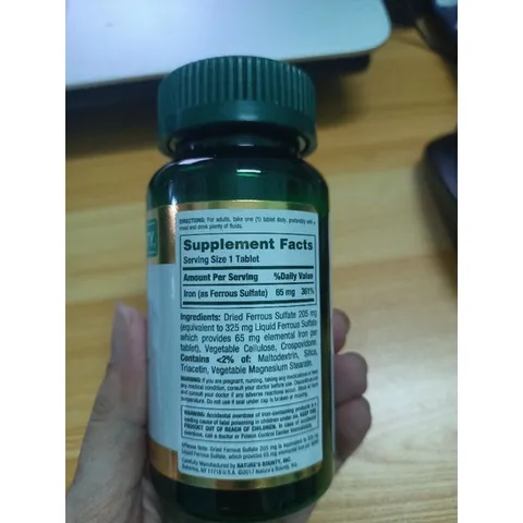 [Date 2027] Viên uống Sắt Iron 28mg - 65mg Nature's Bounty 389268