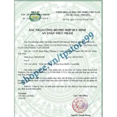 [Date 4/2027] Viên uống bổ máu bổ sung sắt iron Nature Made 65mg 389275