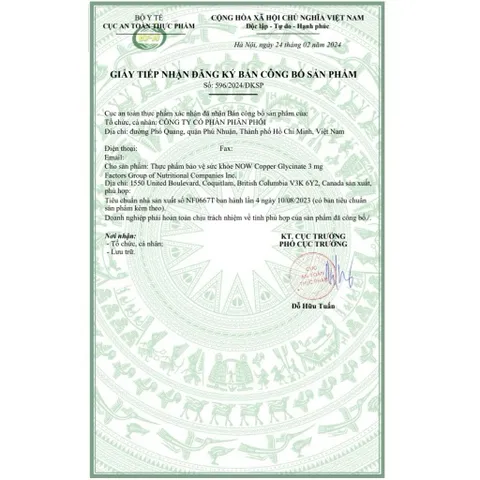 NOW Copper Glycinate – Viên uống bổ sung Đồng 3mg – Hỗ trợ xương khớp, miễn dịch 120 viên 389277