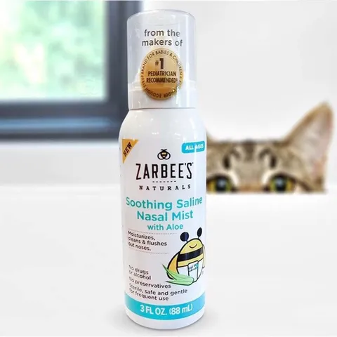 [Date 11/25] Xịt rửa mũi, đẩy đờm, làm sạch mũi cho bé Zarbee's Soothing Saline Nasal Mist - 88ml 389293