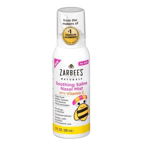 [Date 11/25] Xịt rửa mũi, đẩy đờm, làm sạch mũi cho bé Zarbee's Soothing Saline Nasal Mist - 88ml 389293
