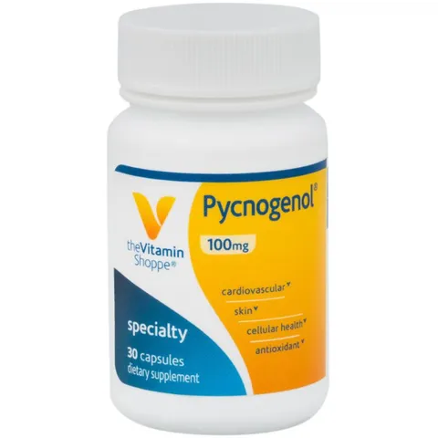 Viên uống chống oxy hóa đẹp da THE VITAMIN SHOPPE Pycnogenol 100 MG 30v 389295