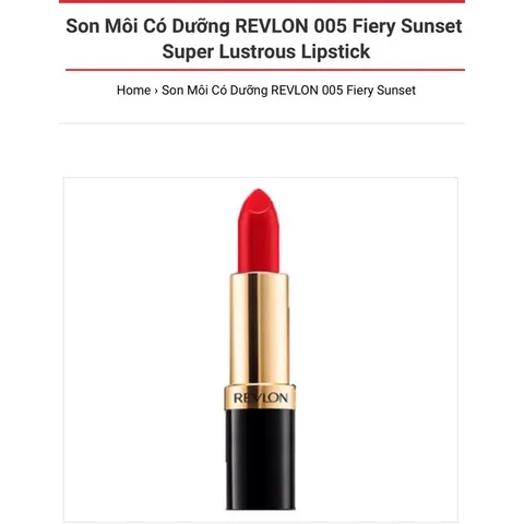 Son lì siêu mịn thương hiệu số 1 tại 🇺🇸 Revlon Super Lustrous Matte 389299