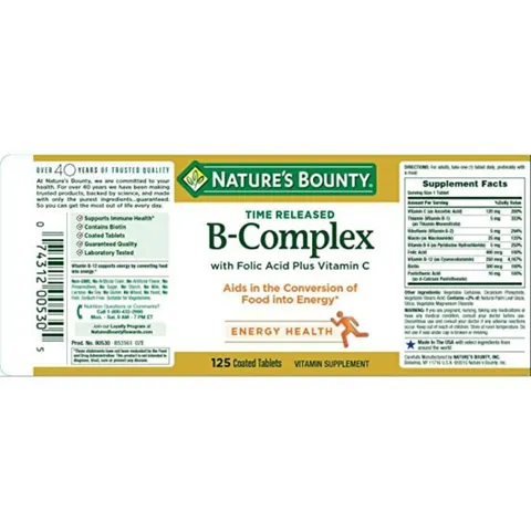 [Date 5/2025] Viên uống tổng hợp vitamin B Complex với axit folic và vitamin C tăng đề kháng, tim mạch 389303