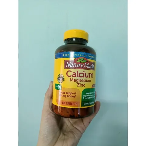 Viên uống bổ sung canxi, magnesium, zinc và D3 Nature Made 389329