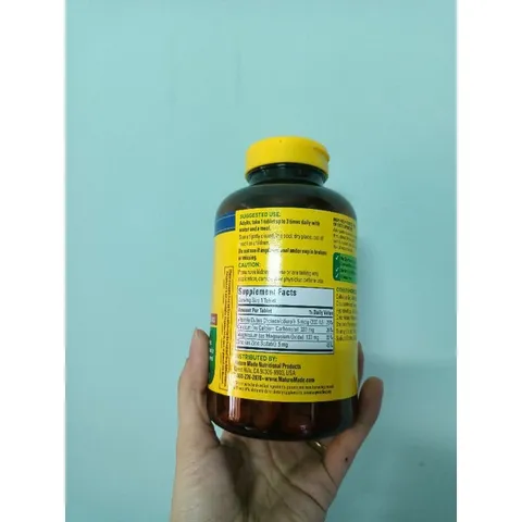 Viên uống bổ sung canxi, magnesium, zinc và D3 Nature Made 389329