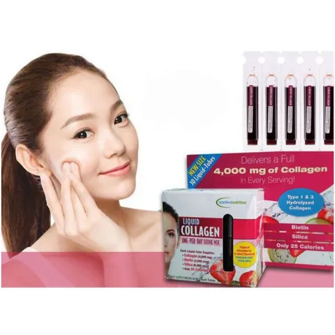 [Date 4/2026] Collagen dạng ống Liquid Collagen 30 ống 4000mg 389336