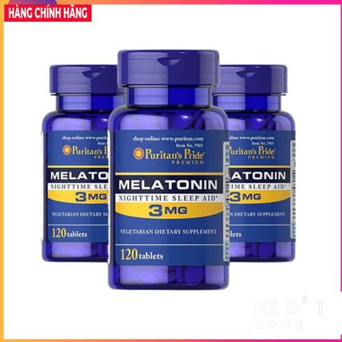Viên uống hố trợ ngủ metalonin 3mg Puritan Pride 120v 389350