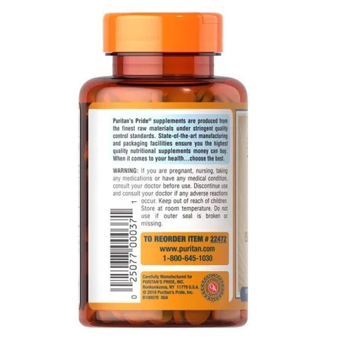 Viên Nhai Vitamin C với Elderberry & Kẽm hỗ trợ hệ thống miễn dịch Puritan's Pride 60 Viên 389351