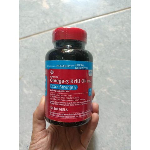 Dầu nhuyễn thể Krill Oil 500mg 160 viên 389352