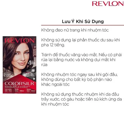 [Bản Mỹ] Thuốc Nhuộm tóc 3D Revlon Colorsilk beautiful -USA 389356