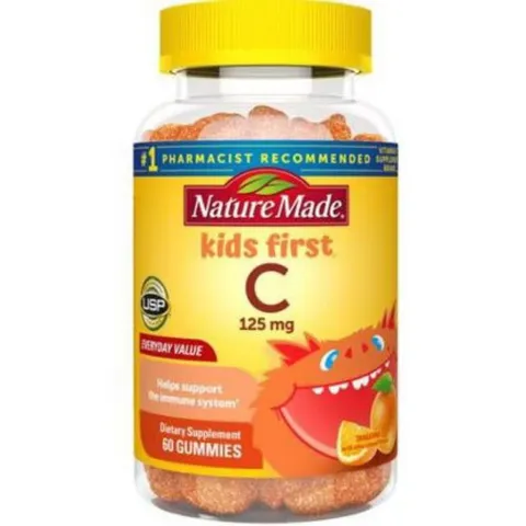 [Date 1/2023] Kẹo dẻo Kids First Vitamin C Gummies 125mg (60 viên) 389357