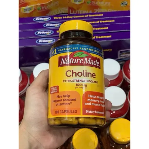 Viên uống Nature Made Choline Extra strength Dosage 800mg 389368