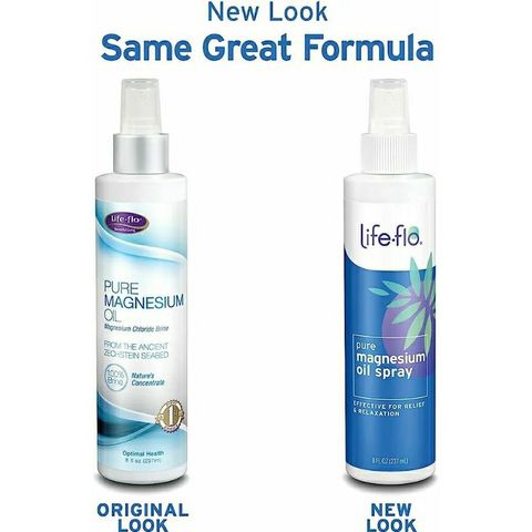 Dầu Xịt Magie Tinh Khiết 237ml - Thư Giãn Cơ Thể, Khớp và Trẻ Hóa - Sản Phẩm Life-Flo’s từ Mỹ