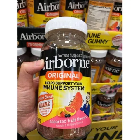 Kẹo dẻo Vitamin C Airborne Immune system 75v 389399