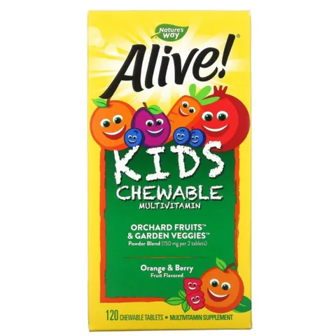 Kẹo nhai Bổ Sung Vitamin Tổng Hợp cho BÉ YÊU - ALIVE ! Multivitamin 120v 389409