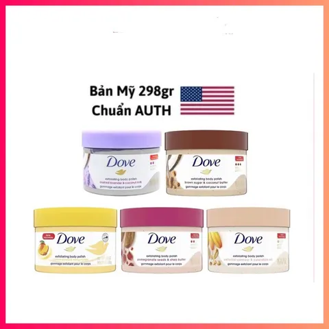 [Bản Mỹ] Tẩy Da Chết Toàn Thân DOVE Exfoliating Body Polish 298g 389413