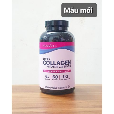Viên / nước NEOCELL SUPER COLLAGEN + C + BIOTIN 360v 389414