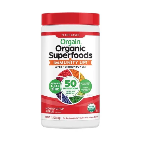 [Date 2/2023] Bột siêu thực phẩm tăng cường miễn dịch Orgain Organic Superfoods Immunity Up 378g 389420