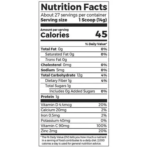 [Date 2/2023] Bột siêu thực phẩm tăng cường miễn dịch Orgain Organic Superfoods Immunity Up 378g 389420