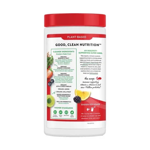[Date 2/2023] Bột siêu thực phẩm tăng cường miễn dịch Orgain Organic Superfoods Immunity Up 378g 389420