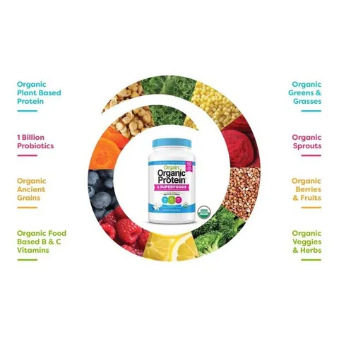 [Date 2026] Bột đạm thực vật hữu cơ Orgain Organic Protein 1,2kg 389425