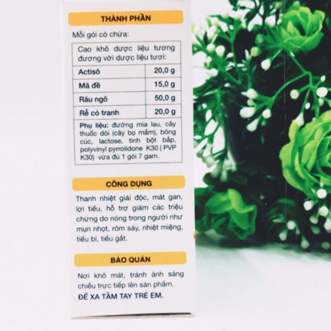 Cao khô MAXCOOL - Thanh nhiệt giải độc cơ thể, mát gan, hỗ trợ lở loét, nhiệt miệng, hộp 10 gói x 7g, thực phẩm chức năng tự nhiên.