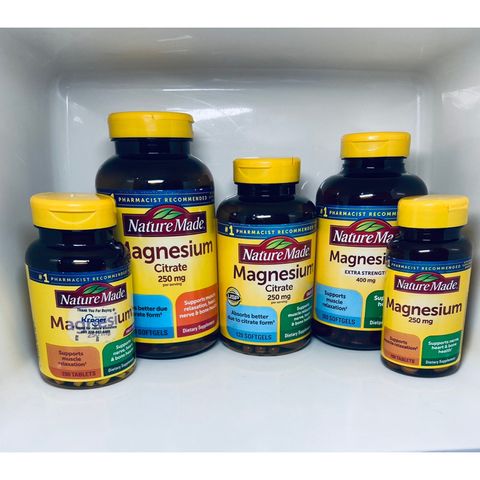 Viên uống bổ sung Magie Nature Made Magnesium Citrate 250mg 180 viên - Hỗ trợ sức khỏe xương và tâm trạng, giảm stress và lo âu