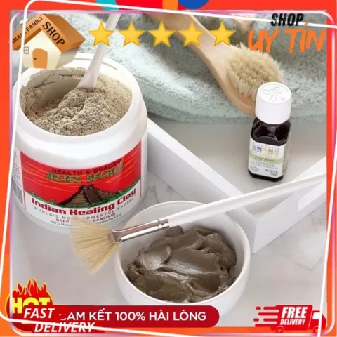 Mặt Nạ Đất Sét Núi Lửa Aztec Secret & Dấm Táo Bragg - Giúp Giảm Mụn, Làm Sạch Da, Dưỡng Trắng Tươi Sáng - Sản Phẩm Chăm Sóc Da Tự Nhiên
