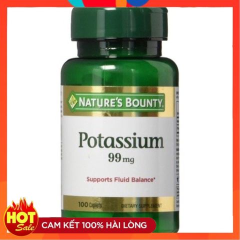 [ Date 10/23] Viên uống bổ sung Kali Potassium 99mg Nature's Bounty - Small Family
