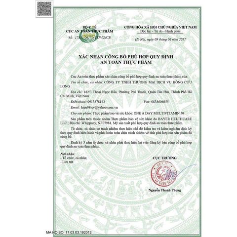 Viên uống bổ sung vitamin One A Day Women's và Men's 50+ cho phụ nữ và nam giới 300v - Small Family