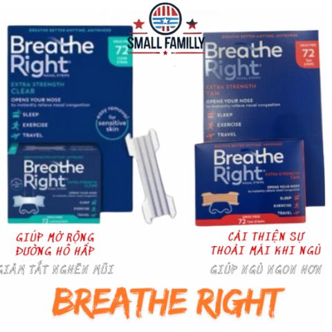 Miếng Dán Thông Mũi Breathe Right Extra Strength - Giảm Ngáy Ngủ và Nghẹt Mũi, An Toàn Cho Da Nhạy Cảm, Sản Phẩm Chăm Sóc Sức Khỏe  Mỹ