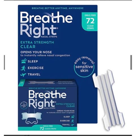 Miếng Dán Thông Mũi Breathe Right Extra Strength - Giảm Ngáy Ngủ và Nghẹt Mũi, An Toàn Cho Da Nhạy Cảm, Sản Phẩm Chăm Sóc Sức Khỏe  Mỹ