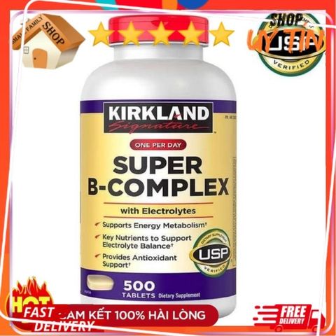  Viên tổng hợp Kirkland Super B-Complex 500 viên - Small Family