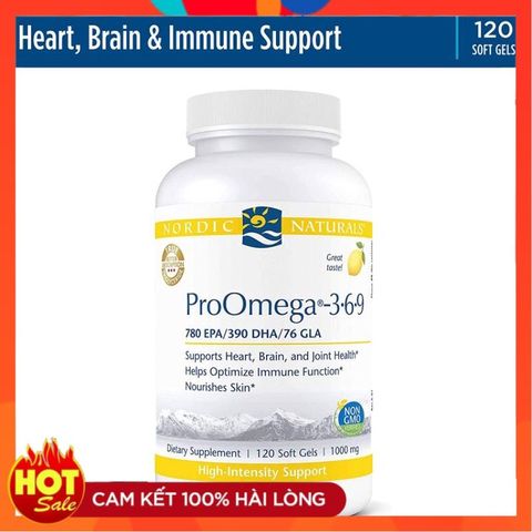 [Date 5/2024] Viên uống bổ sung Pro Omega 3 6 9 Nordic Naturals 120v - Small Family