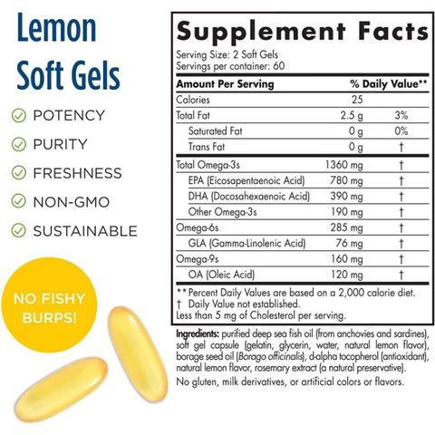 [Date 5/2024] Viên uống bổ sung Pro Omega 3 6 9 Nordic Naturals 120v - Small Family