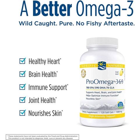 [Date 5/2024] Viên uống bổ sung Pro Omega 3 6 9 Nordic Naturals 120v - Small Family