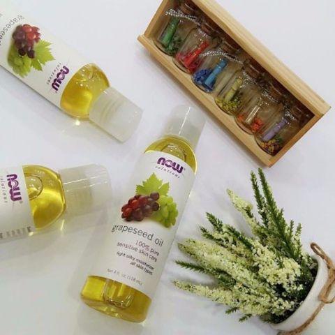 Dầu Hạt Nho Now Grapeseed Oil 100% Nguyên Chất - Dưỡng Da Nhạy Cảm, Khắc Phục Da Khô, Chống Lão Hóa, Không Gây Mụn