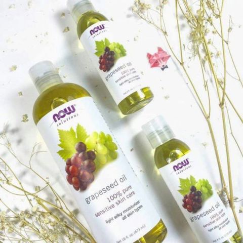Dầu Hạt Nho Now Grapeseed Oil 100% Nguyên Chất - Dưỡng Da Nhạy Cảm, Khắc Phục Da Khô, Chống Lão Hóa, Không Gây Mụn