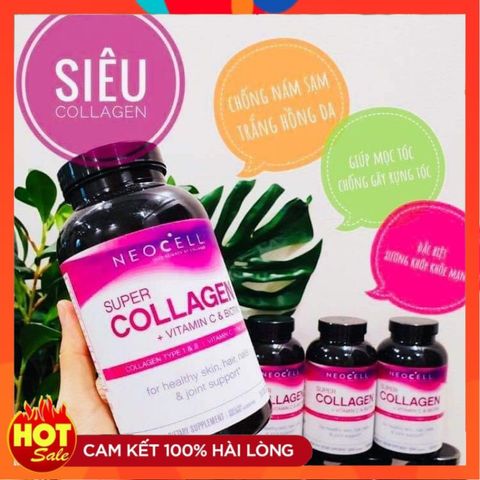 Viên / nước NEOCELL SUPER COLLAGEN + C + BIOTIN 360v - Small Family