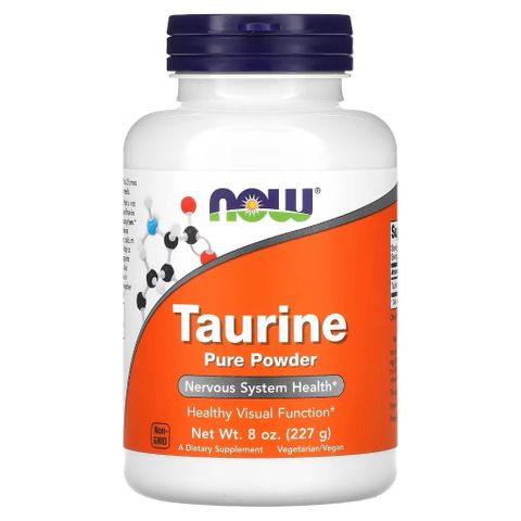 Viên uống bổ sung Taurine 500mg NOW Foods - Hỗ trợ sức khỏe tim mạch, thần kinh, giảm stress và cải thiện giấc ngủ