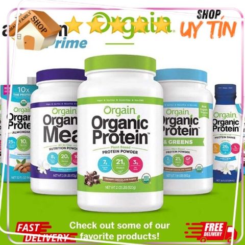 Bột đạm thực vật hữu cơ Orgain Organic Protein 1,22kg - Small Family
