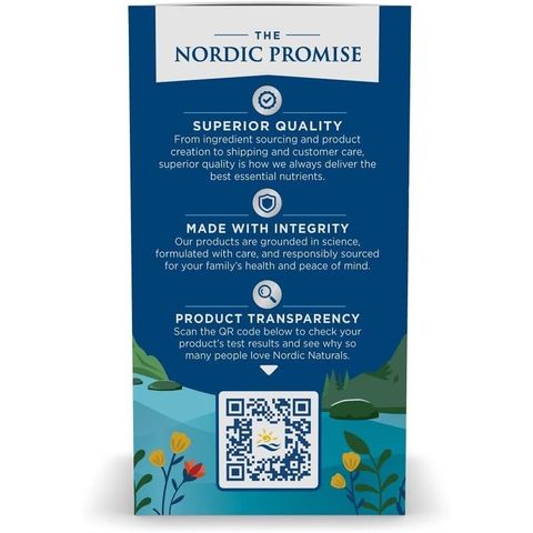 Dầu gan cá tuyết dạng viên Nordic naturals Artic Cod Liver oil 180 viên. SmallFamily
