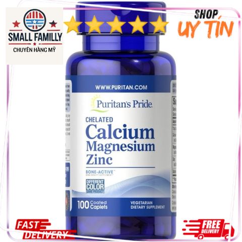 Viên uống bổ sung Canxi magie kẽm Calcium Magnesium Zinc  SmallFamily