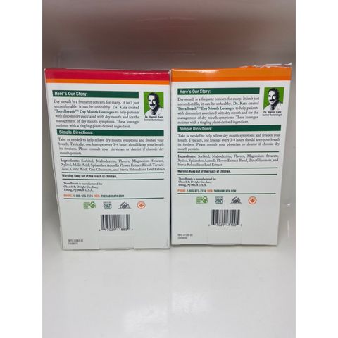Viên Ngậm Giảm Khô Miệng & Hôi Miệng TheraBreath - Hỗ Trợ Sức Khoẻ Răng Miệng, Bạc Hà Tự Nhiên, 3mg Kẽm