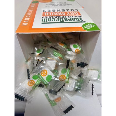 Viên Ngậm Giảm Khô Miệng & Hôi Miệng TheraBreath - Hỗ Trợ Sức Khoẻ Răng Miệng, Bạc Hà Tự Nhiên, 3mg Kẽm
