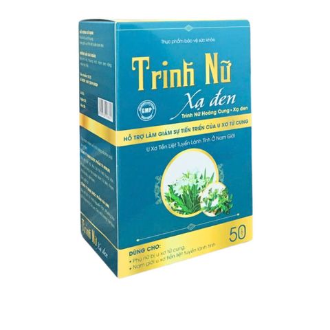 Viên uống Trinh Nữ Hoàng Cung Xạ Đen - Hỗ trợ sức khỏe u xơ tử cung và tuyến tiền liệt - Lọ 50 viên thiên nhiên an toàn