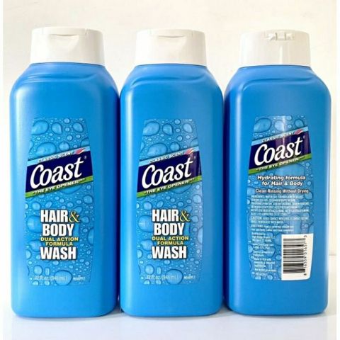 Sữa tắm gội nam 2 in 1 Coast Hair & Body của Mỹ - Small Family
